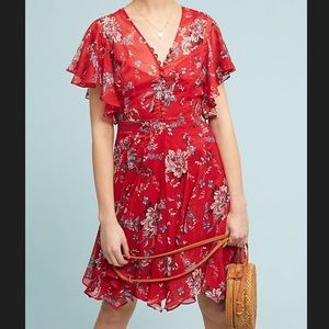 Anthropologie Keira Floral Dress